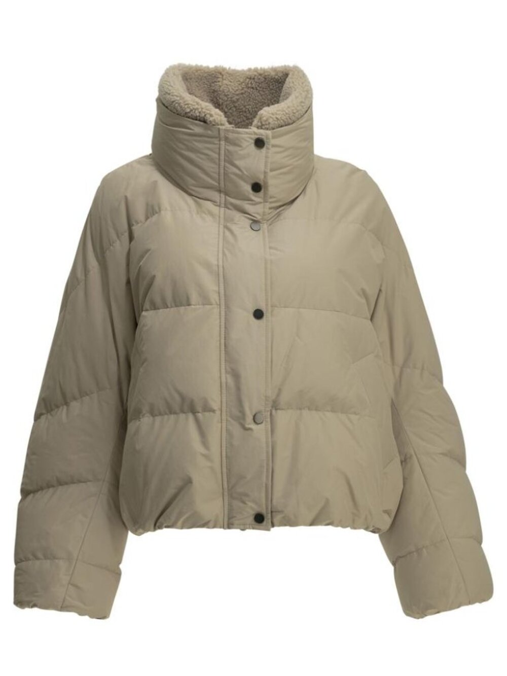 Brunello Cucinelli Short Down Jacket In Techno Cotton Taffeta Tag Size 40 Women